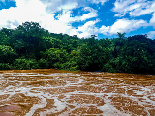 sky on river