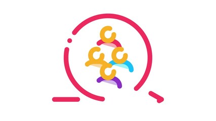 Poster - staff exchange Icon Animation. color staff exchange animated icon on white background