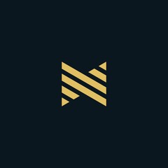 Poster - Initial letter N logo. perfect for your company logo