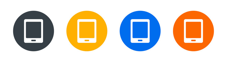Aufkleber - Tablet icon set. Electronic device concept.