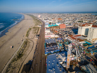 Wall Mural - Aerial Drone of Ocean City New Jersey 