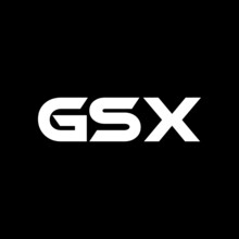 GSX Letter Logo Design With White Background In Illustrator, Vector Logo Modern Alphabet Font Overlap Style. Calligraphy Designs For Logo, Poster, Invitation, Etc.