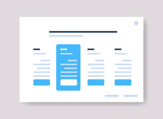 Poster - planning schedule online planner organizer calendar with tasks information board organization time m