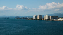 Kingston Jamaica City Building Landscape View From The Harbor 