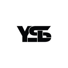 YSL letter monogram logo design vector