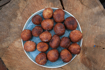 Poster - sugar pastries  traditional from spain as dessert