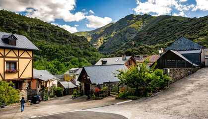 Wall Mural - View of the picturesque village of San Facundo in the Bierzo region of Spain.