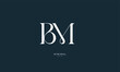 Monogram icon logo BM