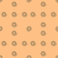 Poster - Spiral circles pattern. Vector seamless spirals make wallpaper.