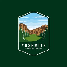 Yosemite Logo Badge Vintage Illustration Design