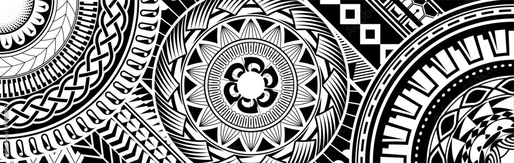 Polynesian Types Polynesian ethnic pattern Stock Vector | Adobe Stock