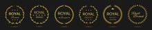 Royal Brand Golden Laurel Wreath Label Set