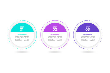 Poster - vector infographic design template with 3 options or steps. can be used for process diagram, workflo