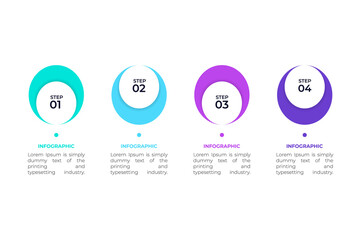 Poster - business data visualization. process chart. abstract elements of graph, diagram with 3 steps, option