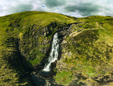 Fototapeta  - The Grey Mare's Tail, a waterfall near Moffat, Scotland