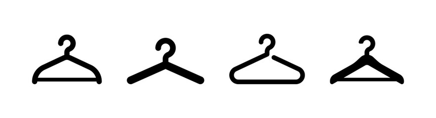 Poster - Clothes hanger or clothes rack icon vector illustration.