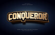 Conqueror text effect style