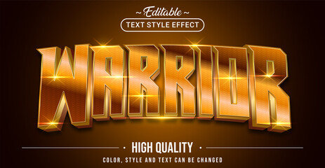Poster - Editable text style effect - Warrior text style theme.