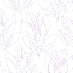 Naklejka na meble Pastel Floral Seamless Pattern Background