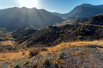 Poster - View from the Veneguera Viewing Point in Gran Canaria