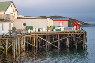 fish factory in the north of norway, bugøynes