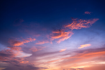 Wall Mural - beautiful sky and clouds at sunset