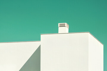Poster - Abstract achitecture. Close up of a modern building facade.