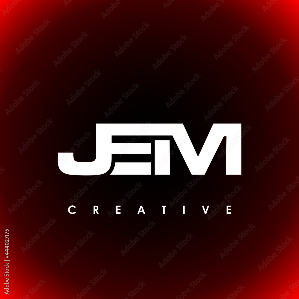 JEM Letter Initial Logo Design Template Vector Illustration Stock ...
