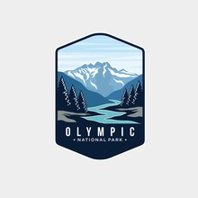 Olympic Logo Badge Vintage Illustration Design