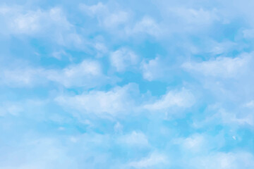 Wall Mural - blue sky and white cloud vector nature background. realistic clouds in sky vector illustration