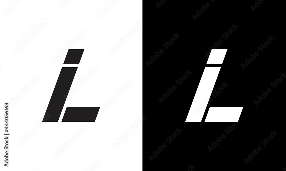initial letter LI logo design on luxury background. LI icon logo design. IL elegant  and Professional letter icon design on background. L I LI IL - obrazy, fototapety, plakaty 