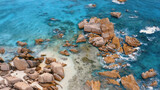 Fototapeta Do akwarium - Beach Ocean Islands Rocks Blue Water