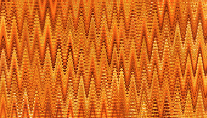 Poster - Golden waveform abstract pattern wallpaper