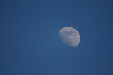 partial moon in the evening sky replacement graphic resource