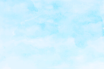 Wall Mural - blue sky and white cloud vector nature background. watercolor clouds in sky vector illustration