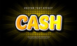 © Niestart Creation - Cash editable text effect with transaction  payment theme
