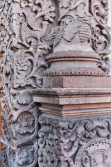 detail of the entrance of a temple