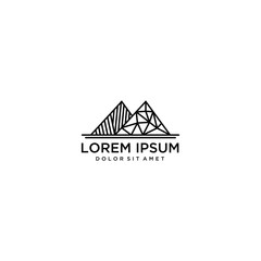 Wall Mural - montain logo vector design templat