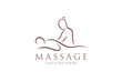 © Catharsis - Body massage logo, Body Spa Centre icon, massage parlour, spa, relax, rejenuvate, essential oil, white background, vector illustration