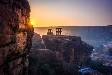 Wall Mural - World Heritage Site, Badami Cave Temples, Karnataka, India