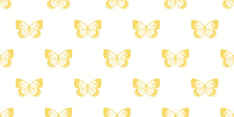 Poster - Butterfly seamless repeat pattern background