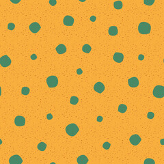 Poster - Crunchy dots vector seamless repeat pattern print background