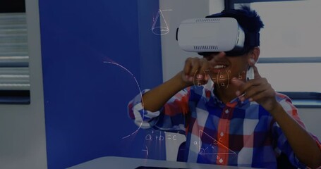 Poster - Animation of mathematical equations over schoolchildren using vr headsets