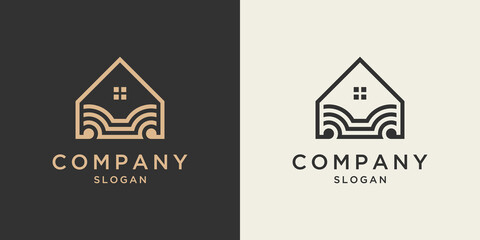 Sticker - Furniture logo. smart home logo template