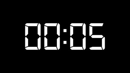 Poster - Digital clock or calculator numbers isolated on white background. Typography pixel font