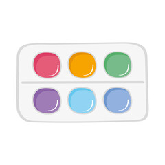 Sticker - watercolor aquarelle supply