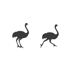 Sticker - Ostrich illustration