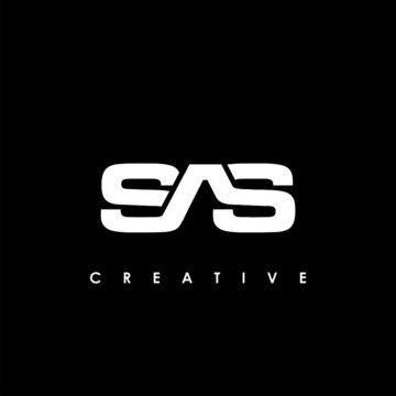 SAS Letter Initial Logo Design Template Vector Illustration