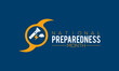 National preparedness month (NPM) vector banner, poster, card, background design. Observed on september each year.