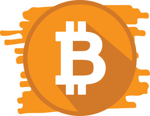 Bitcoin icon sign design